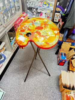 Paint Palette Wood Table