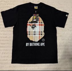 Burberry x bape tee brand new