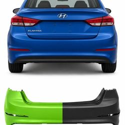 2017-2018 Hyundai Elantra - Painted Rear Bumper
