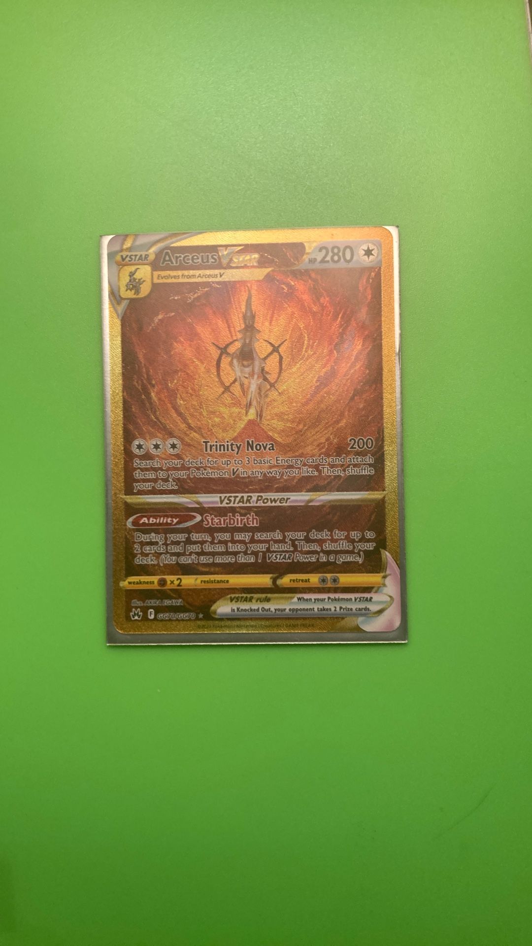 Arceus Vstar GG70 Holo (ungraded)