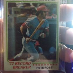 1978 Topps Pete Rose Record Breaker Baseball Card