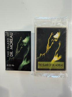 Island of Dr. Moreau Sealed Trading Cards and Movie Pin