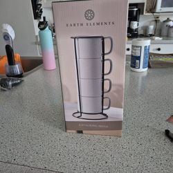 Earth Elements  4-Stacking Mugs