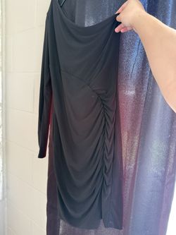 One Sleeve One Black Dress S