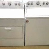 Large GE Electric Laundry Set