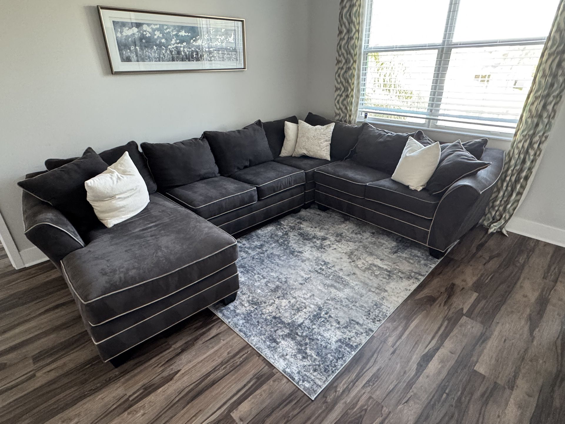 Three Piece Section With Chaise