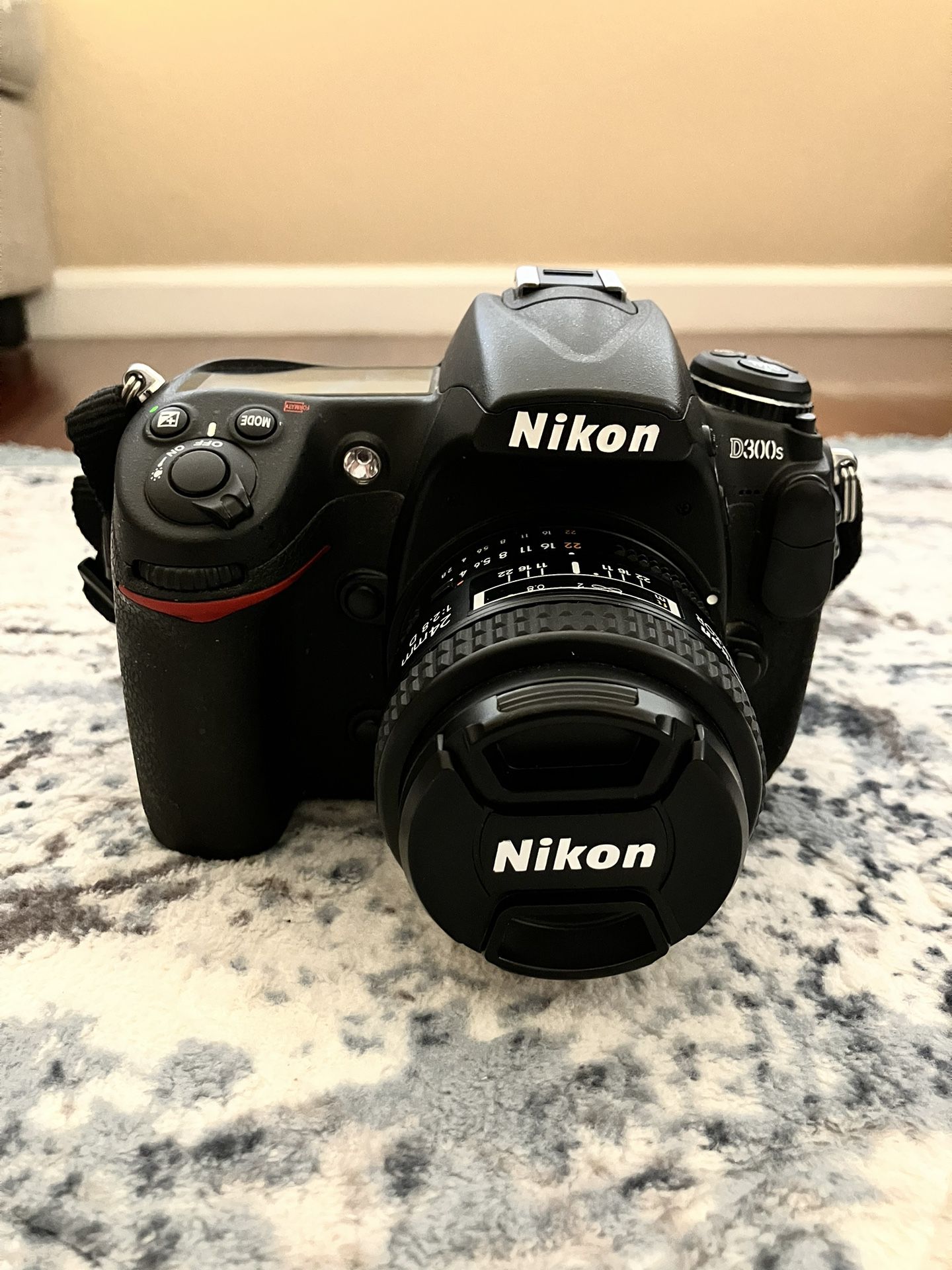 Nikon D300s Camera With 24 mm Lens AND 50mm Lens With Extra Battery And CF Card 