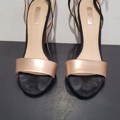 Topshop pink and black heels. Size 5