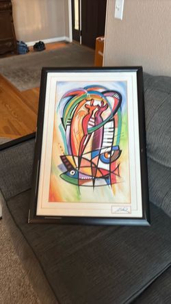 Alfred Gockel "Rhythm in the Tropics" Framed Seriolithograph w/ COA & Museum Glass