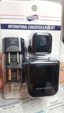 International converter & plug set