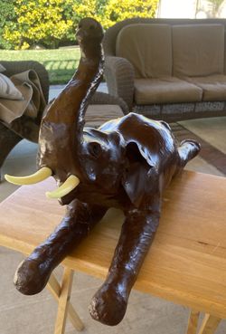 Leather Wrapped Elephant