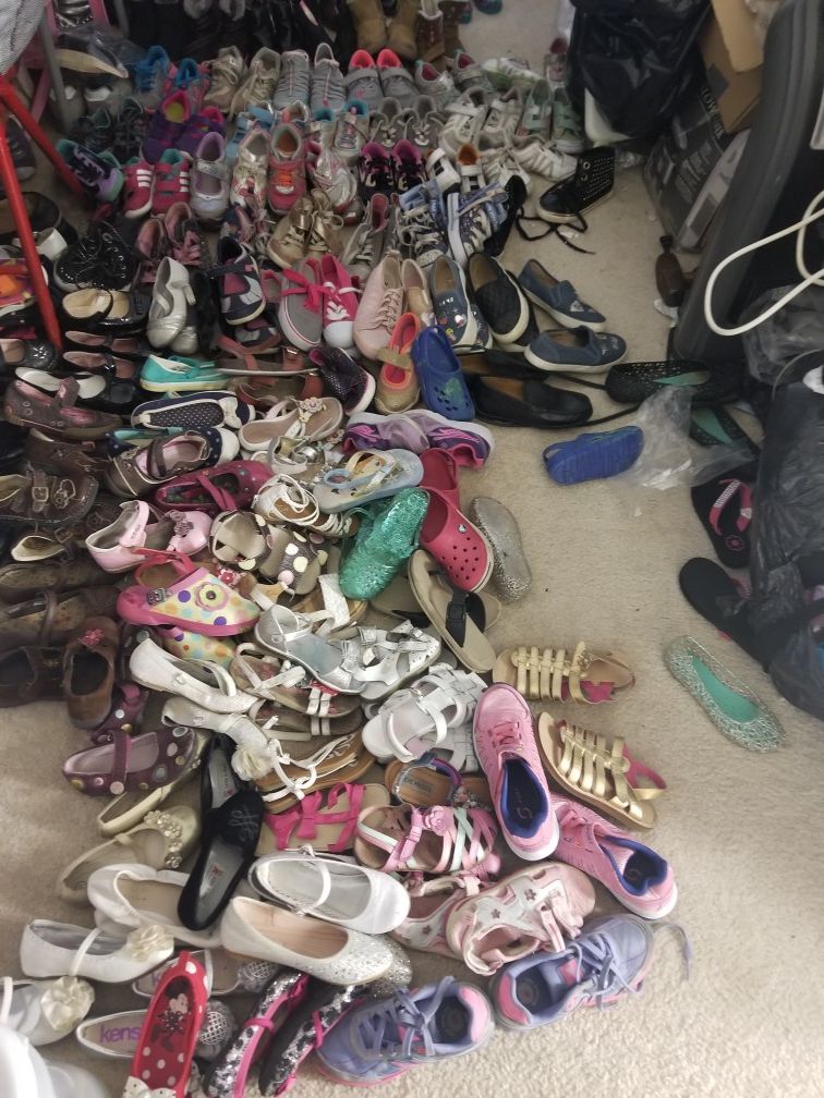 Assorted Girl's boots. Dressing and Casual Shoes.