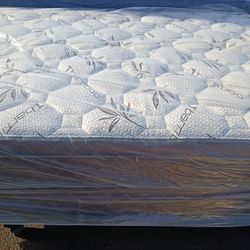 Brand New Queen Size Pillowtop Mattress And Box Spring Free Delivery Depends On Location 