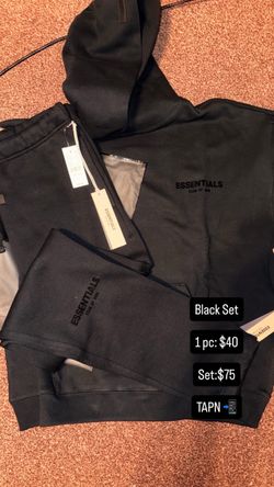 ESSENTIALS BLACK LARGE SET