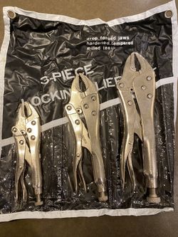 3 Piece Locking Pliers Set