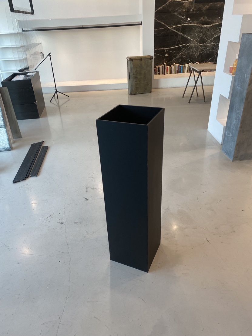 DWR Design Within Reach Black Column Planter (Ligne Roset Vitra CB2 West Elm Blu Dot Knoll Mid-Century Eames Williams Sonoma Restoration Hardware)