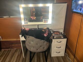 VANITY- new very lightly used. BARN STYLE
