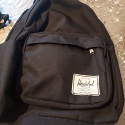 2 Pocket Black Backpack 