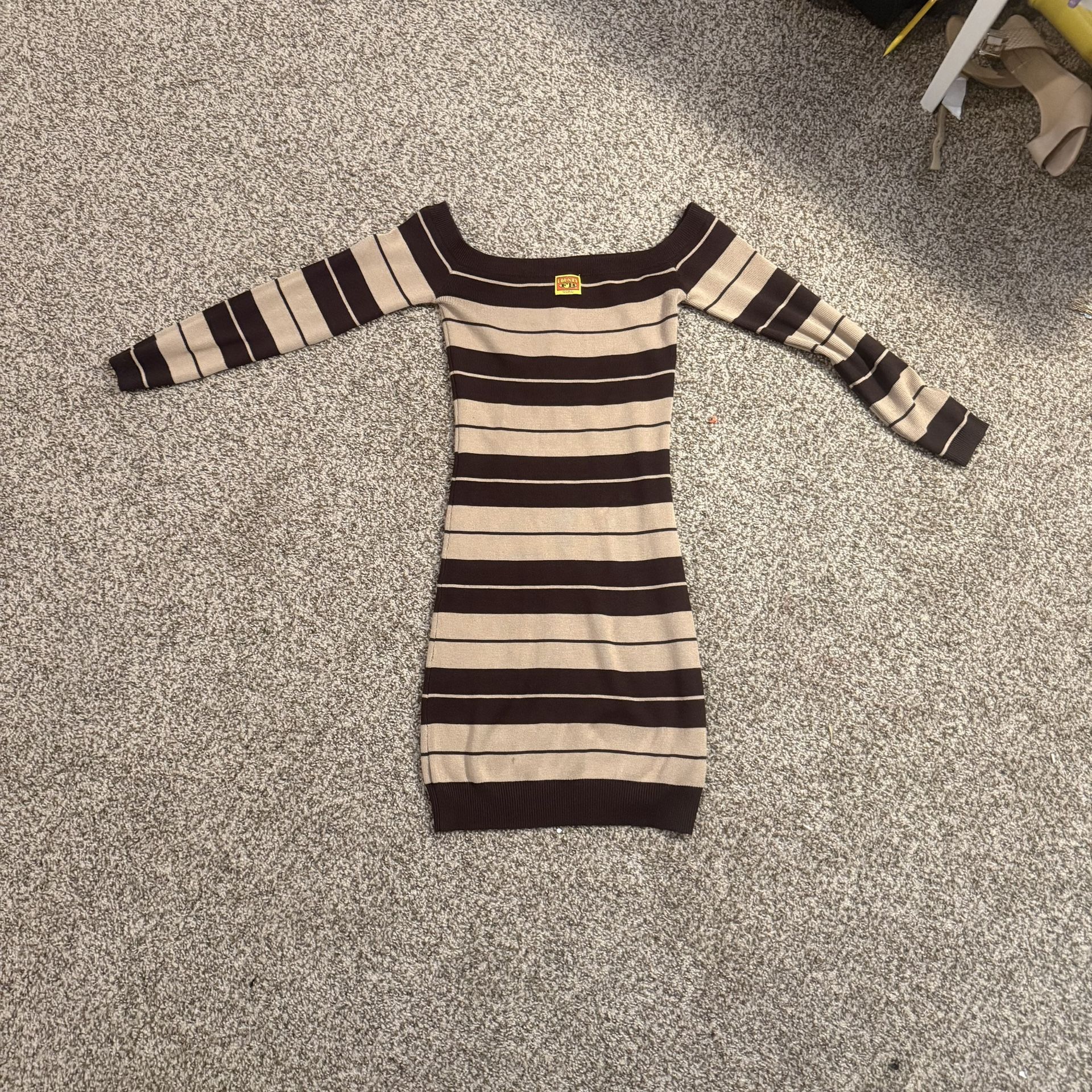 FB County Striped Knit Sweater Dress π€