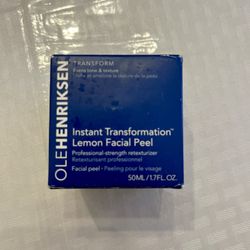 Ole Henrikson transform instant transformation lemon facial peel 50 mL/1.7 FL OZ NIB
