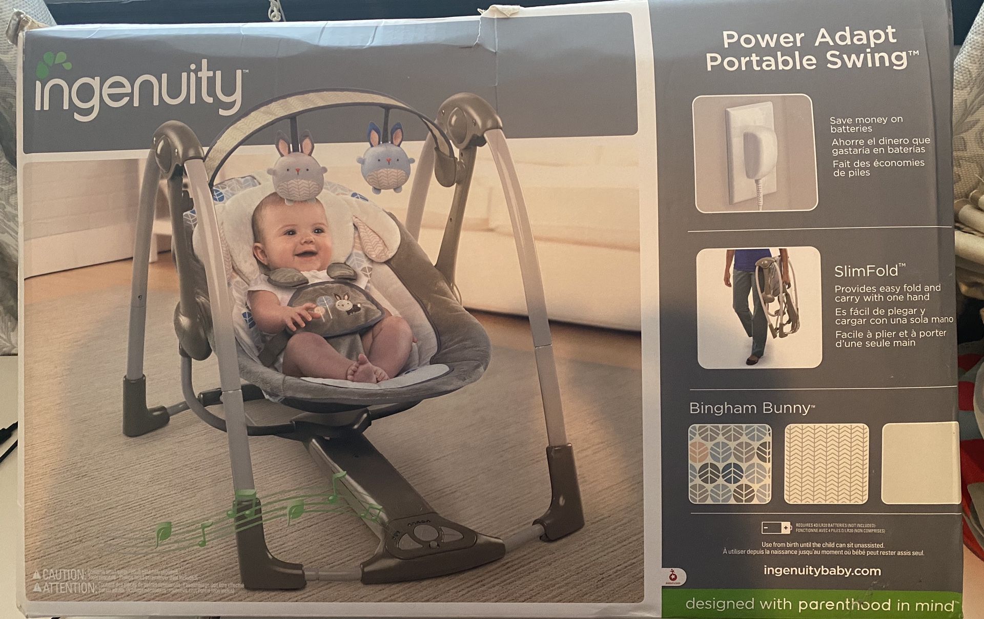 Power Adopt Portable Baby Swing