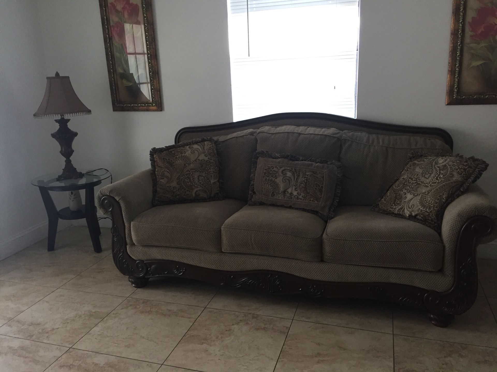Couch and loveseat + coffee table