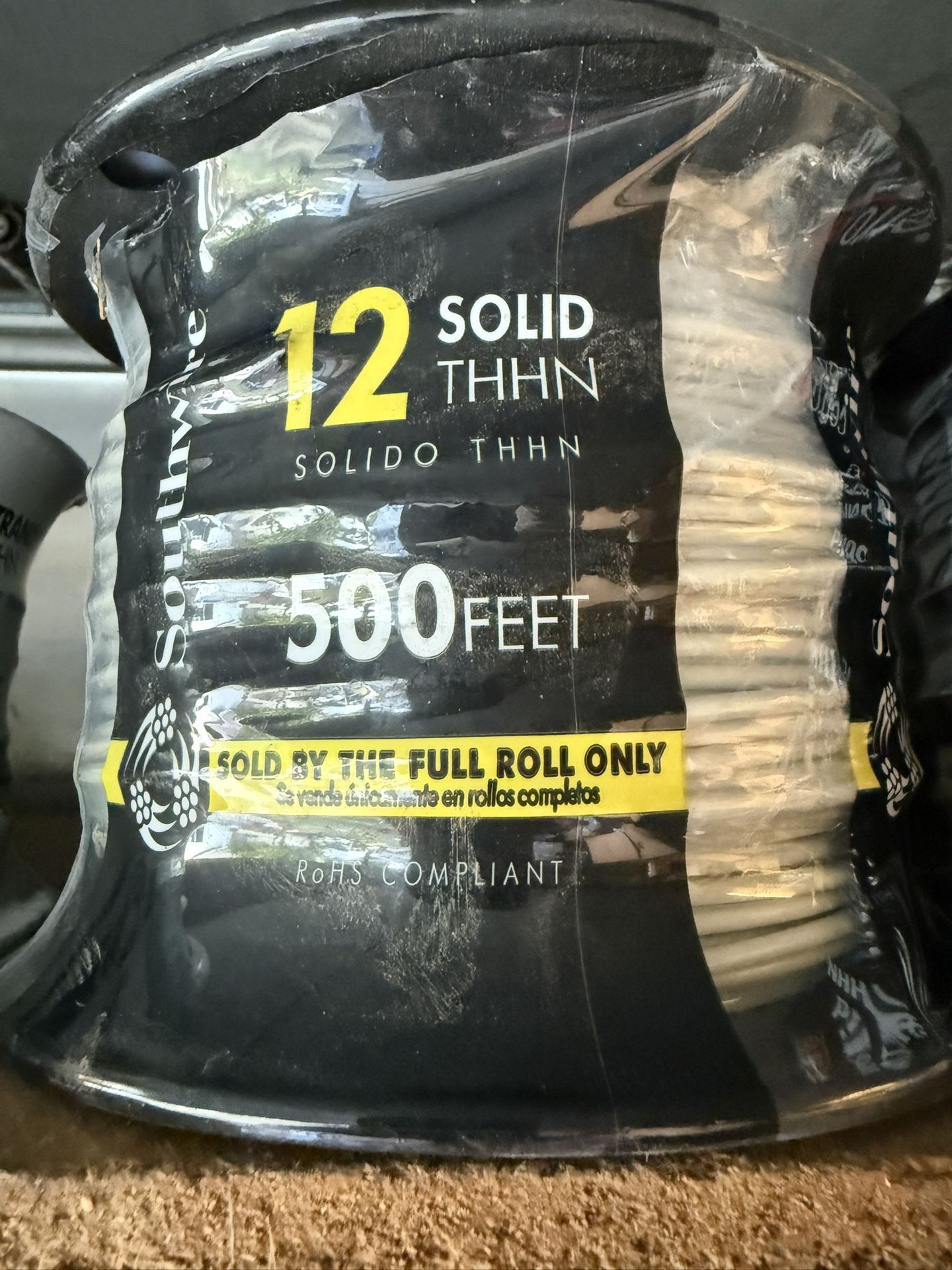 Southwire 12 Solid THHN Wire  500 Ft