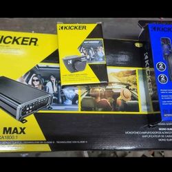 Kicker Amp With Extras