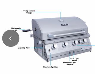 BRAND NEW DROP IN COUNTER TOP GRILL
