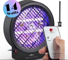 Mosquito Killer W/ Timer Remote Control 2-8 Hrs Option, Brush 14W 860sqf 120V