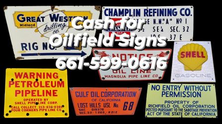 Look in that Garage for Oilfield Signs 