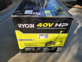 NEW IN BOX BRUSHLESS 9 INCH RYOBI 40V LAWN GRASS EDGER EDGING TOOL WITH 40V BATTERY AND CHARGER