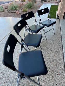 Costco black folding chairs