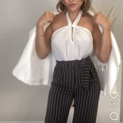 Black And White Pants /Pantalon De Mujer