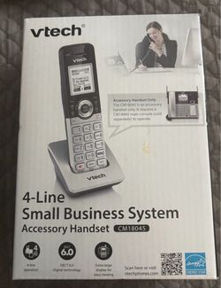 New VTech 4-Line Small Business Phone System Accessory Handset CM18045