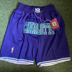 CHARLOTTE HORNETS JUST DON NBA BASKETBALL SHORTS BRAND NEW WITH TAGS SIZES  SMALL, MEDIUM AND LARGE AVAILABLE for Sale in Charlotte, NC - OfferUp