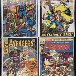 Avengers Marvel Comic Books On Sale Bronze Age Vintage 1970s