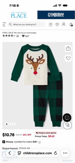 Childrens place brand new pjs sz 3t