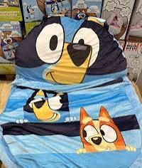 Kids Floor Lounger Floor Pillow & Chair, Bluey 47"X69"