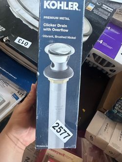 Clicker Drain with overflow