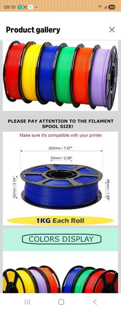 Mini PLA Filament Set, 8 Colors, 250g, 1.75mm
Beginner friendly, multi-color suit, easy to print & durable, 8 volumes, white+red+orange+yellow+green+b