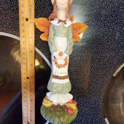 Cute Girl With Pumpkin Wresth.  