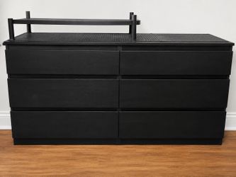 Black 6-Drawer Dresser