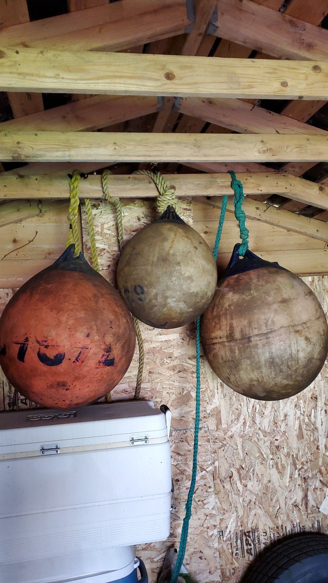 Commercial fishing buoys