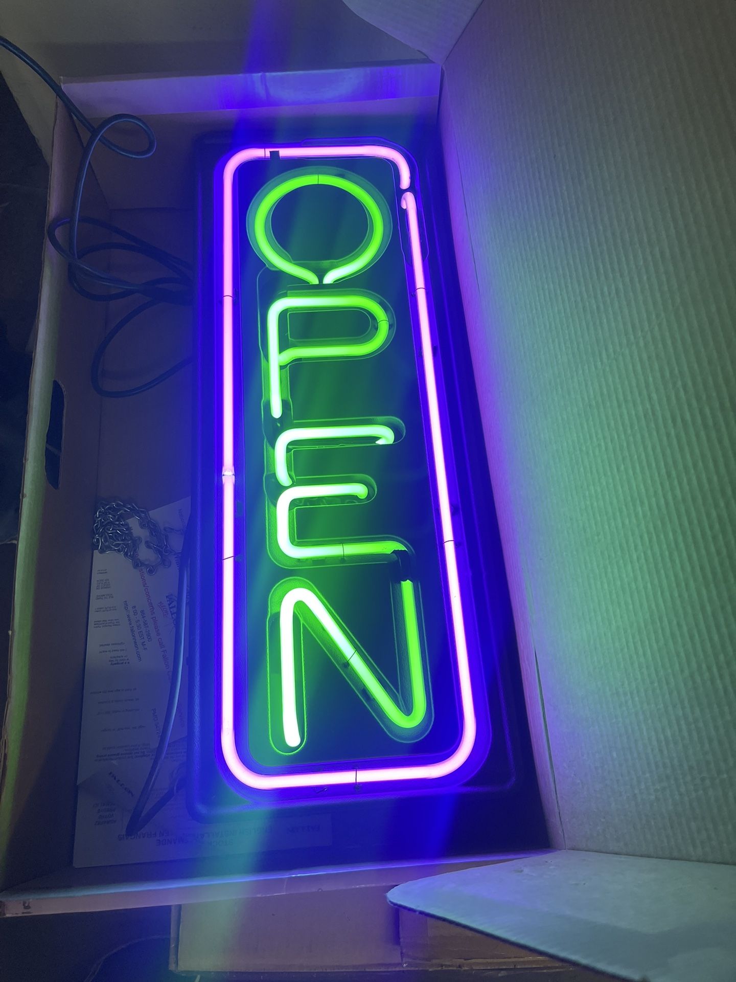 Fallon Neon Open Sign