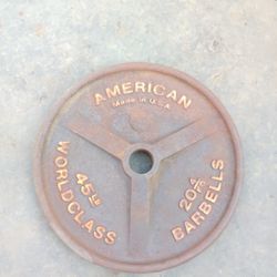Vintage Worldclass American AB&I Olympic Weights Rare Collectible