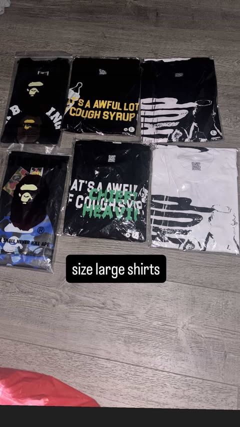 Aloc And Bape Shirts