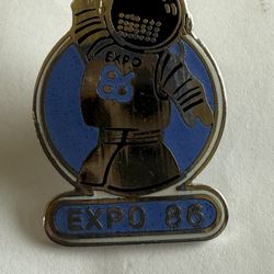 1986 EXPO 86 Lapel Hat Pin