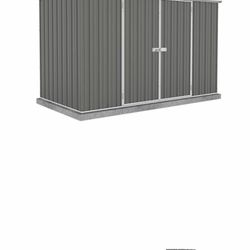 ABSCO Premier 10 ft. x 5 ft. Woodland Gray Metal Shed
