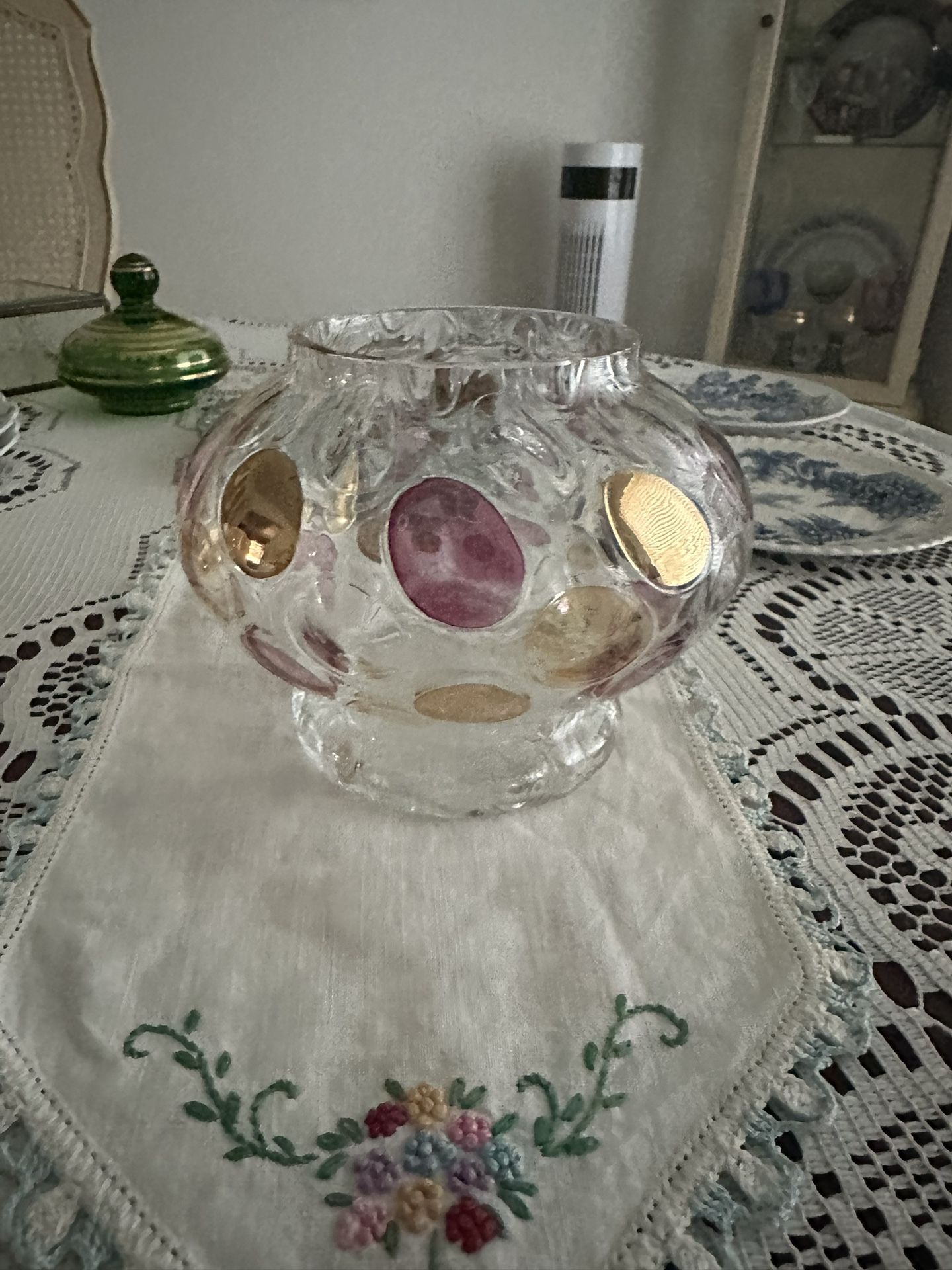 Vintage Decorative Glass Bowl